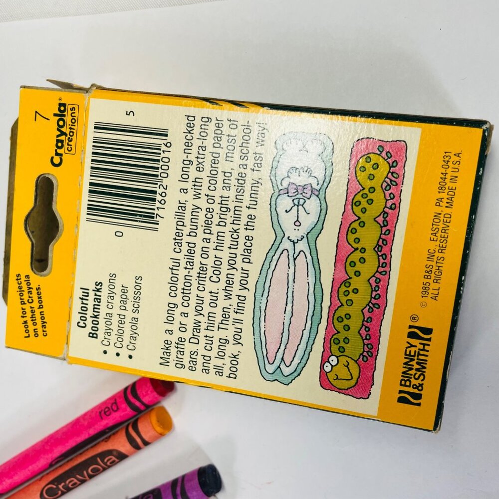 Crayola 16 Count Crayons Vintage 1985 Discontinued Crayola Font - Picture 4 of 12